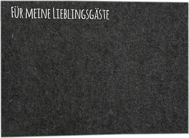 Produktbild Mojawo 4er Platzset Tischset Platzdeckchen Untersetzer Platzmatten Filz (4 x, 45 x 30 cm)