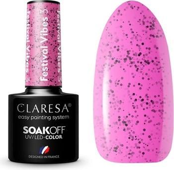 Produktbild Claresa Festival Vibes UV-Nagellack 5ml - 3er-Pack (Rosa)