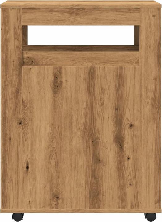 Actual product image VidaXL Narrow bathroom cabinet with castors