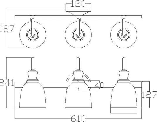 Immagine prodotto Elstead Lighting Cora Lampada da parete a LED G9 triplo cromo lucido IP44 (960 lm, G9)