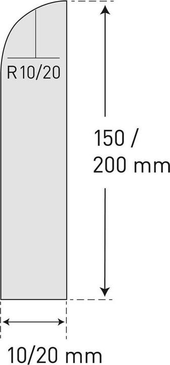 Produktbild Moravia MORION Wand-Schrammschutz in granit-hell Länge 2060 mm, Höhe 200 mm, Dicke 10 mm
