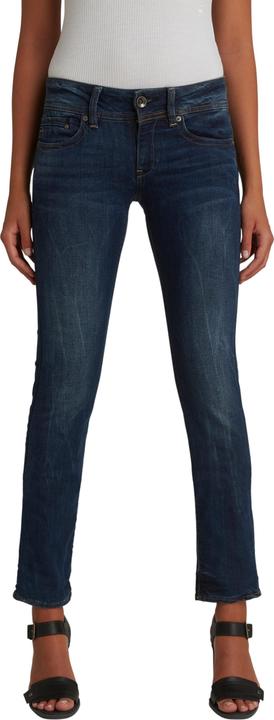 G-Star Midge Saddle Mid Straight Jeans Neutro dk aged