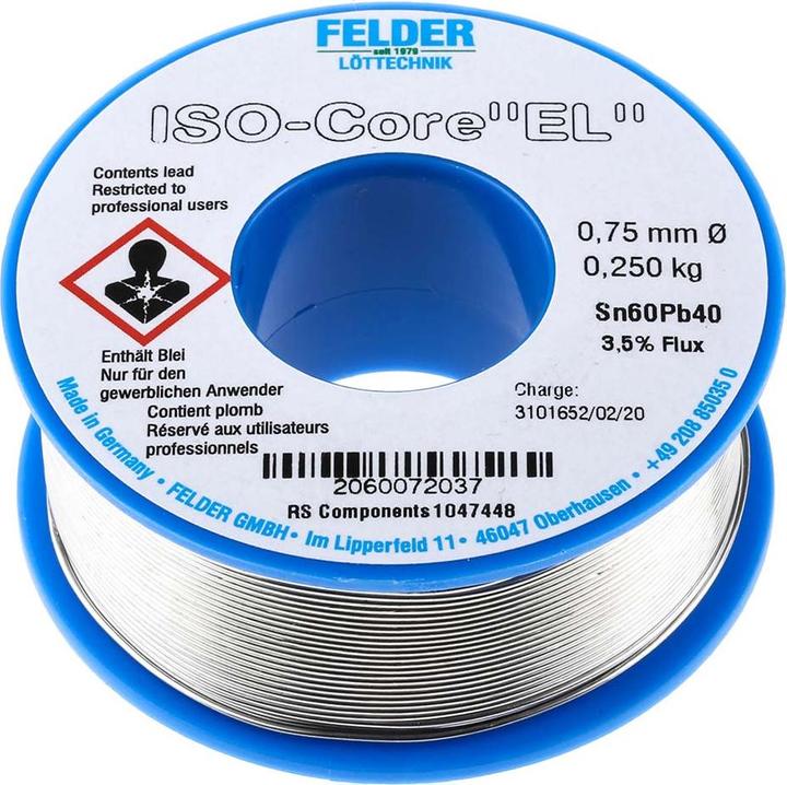 Produktbild Felder Lottechnik Sn60Pb40 EL (Lötkolben)