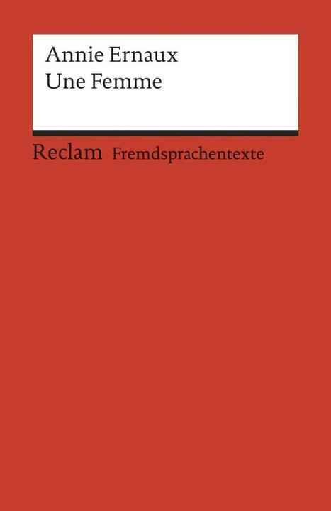 Produktbild Une Femme (Französisch, Annie Ernaux, 1991)