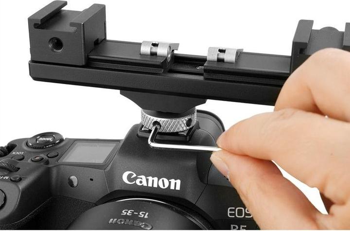 Actual product image Vanguard VEO CSMM2 Expandable Double Cold Shoe Holder (Stand adapter)