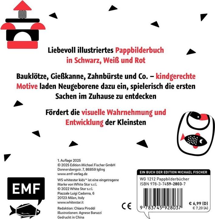 Actual product image My very first contrast book: At home - for babies from 0-12 months (German)