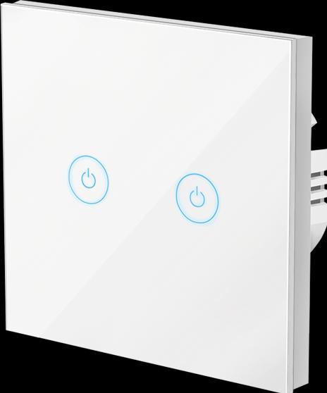 Produktbild LogiLink Smart Home Wi-Fi Wall Switch 2-Fold