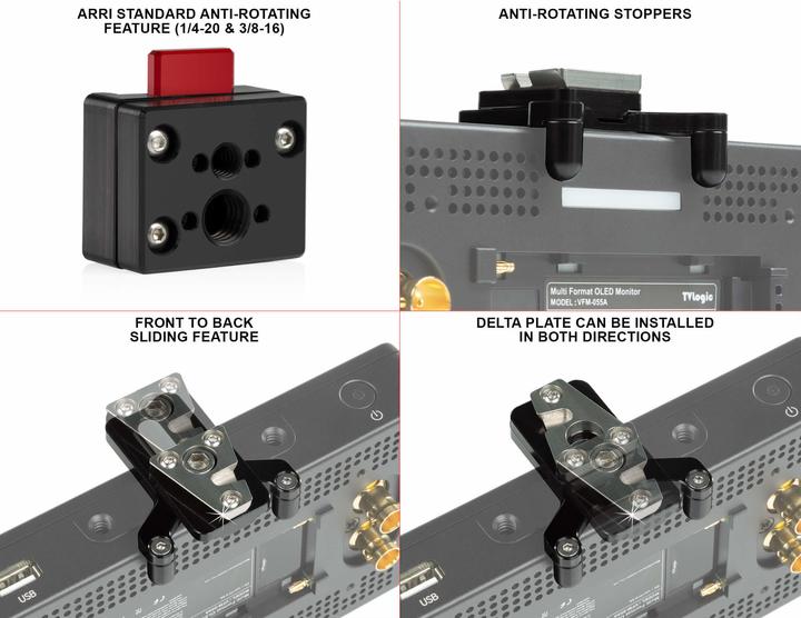 Produktbild Shape Teleskopischer Push Button Magic Arm Kit mit Delta Mini Platte (Stativadapter)