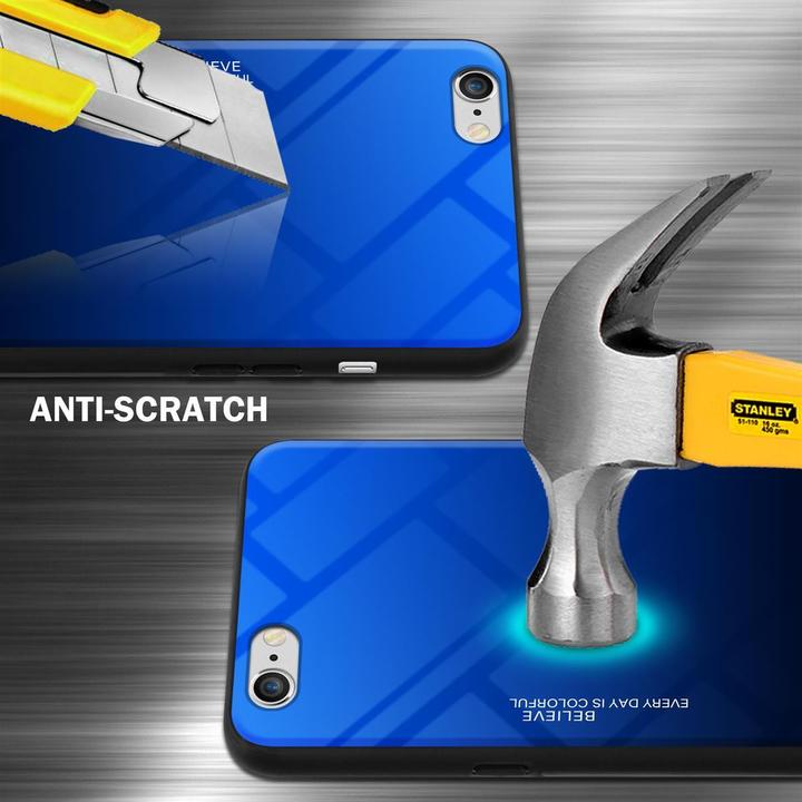 Image du produit Cadorabo Couverture en verre TPU 2 couleurs (Apple iPhone 6)