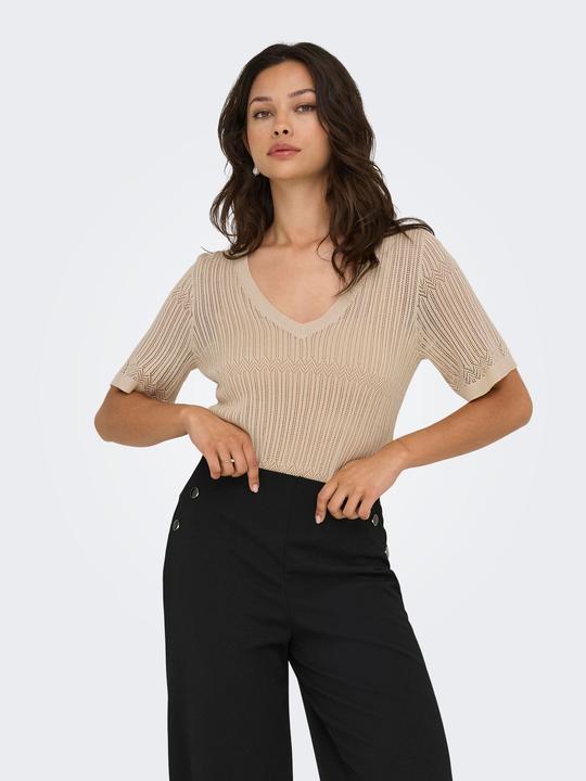 Produktbild JdY Knit Fit V-Ausschnitt Pullover Strickpullover (XL)