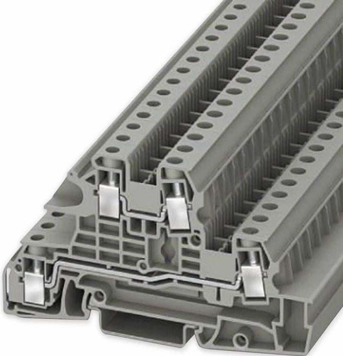 Produktbild Phoenix Contact UTI 6-L/L 3076042 Installationsetagenklemme 0.20 mm² 10 mm² Grau 50 St.