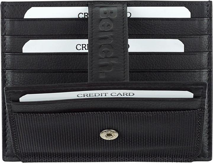 Actual product image Bench Carbon credit card holder leather 11 cm