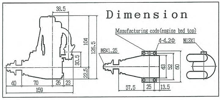 Actual product image Saito FA-125a 4t motor