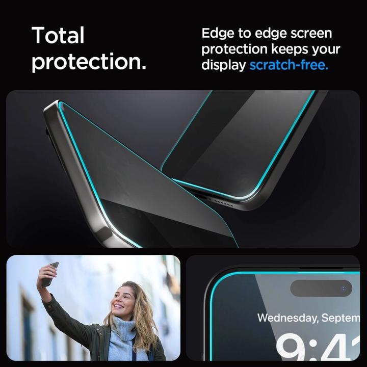 Actual product image Spigen Szk?O Hartowane Glas.Tr?Ez Fit? Iphone 15 Privacy