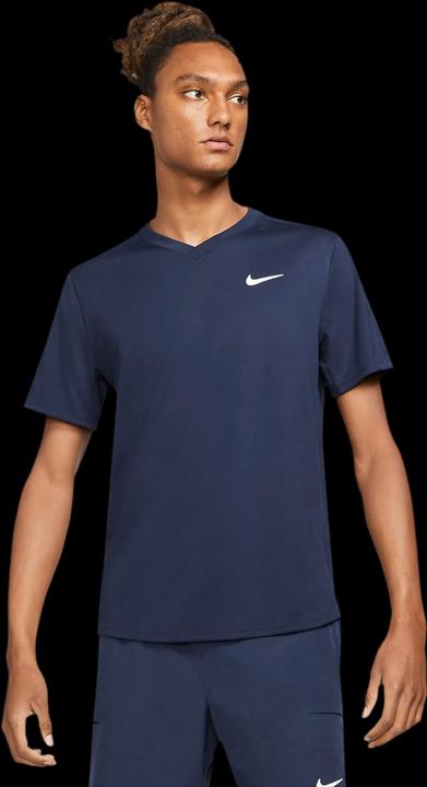 Nike Court Dri-Fit Victory Tennis Top Navy Man