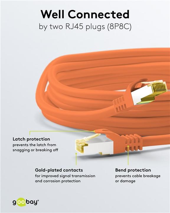 Produktbild Goobay Netzwerkkabel (S/FTP, CAT7, 1.50 m)