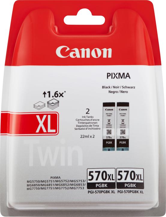 Produktbild Canon PGI-570PGBK XL 2er Pack (BK)
