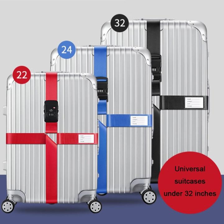 Actual product image König Design 2x cross luggage strap luggage strap luggage strap luggage strap number code set