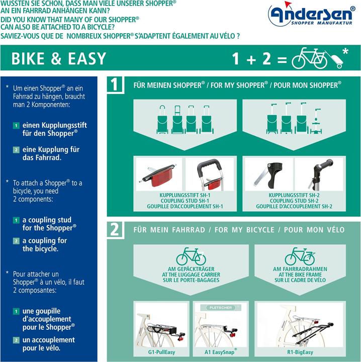 Produktbild Andersen Fahrgestell Royal Shopper (Luftrad 29 cm)