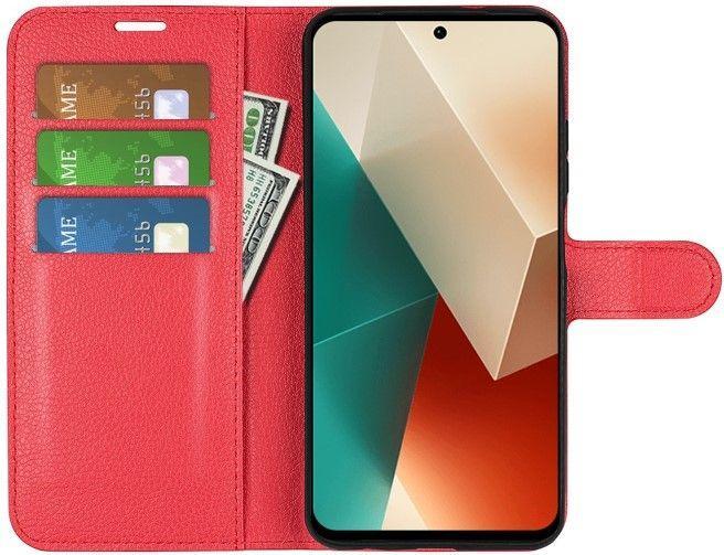 Actual product image MU Classic Litchi Leather Bookcover Series (Xiaomi Redmi Note 13 5G)