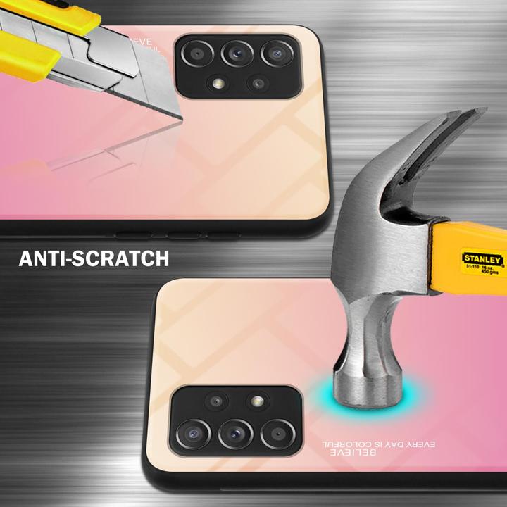 Produktbild Cadorabo TPU 2 Farben Glas Hülle (Samsung Galaxy A52, Samsung Galaxy A52 5G, Samsung Galaxy A52s 5G)