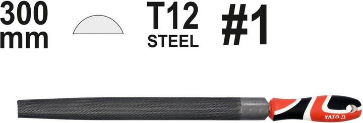 Image du produit Yato Lime métallique demi-ronde 300 mm (YT-62261) (Coupe 1, 300 mm)