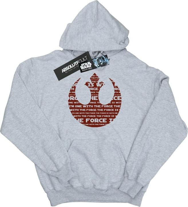 Star Wars Rogue One I'm One With The Force Alliance Emblem Red Kapuzenpullover