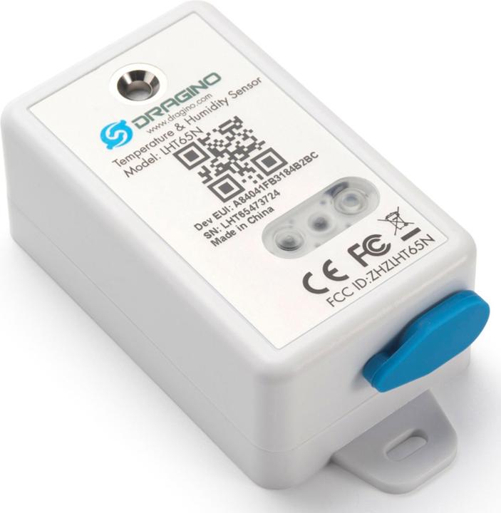 Produktbild Dragino LHT65N E5 LoRaWAN Temperatur und Humidity Sensor mit Lichtfühler
