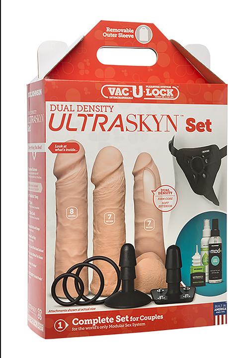Actual product image Doc Johnson Vac-U-Lock - Dual Density ULTRASKYN Set