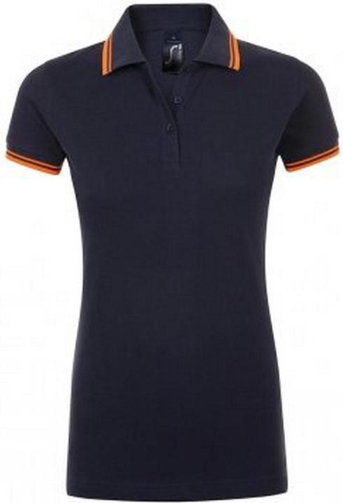 Navy blue, Neon orange