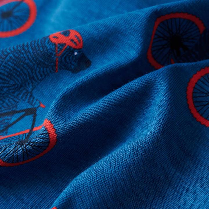 Produktbild VidaXL Kinderpyjama mit Langen Ärmeln Petrolblau 140,Material (140)