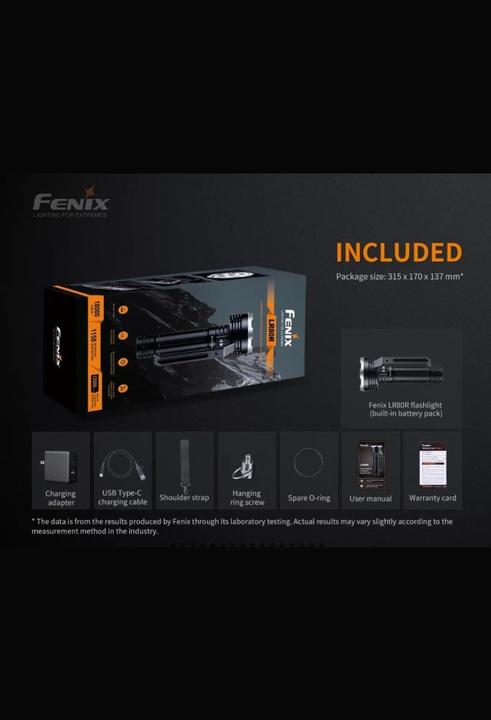 Image du produit Fenix LR80R (25.90 cm, 18000 lm)