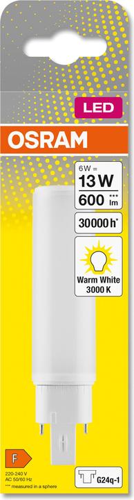 Immagine prodotto Osram Dulux D/E (G24q-1, 6 W, 600 lm, 10 x, F)