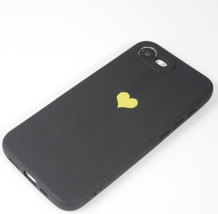 Image du produit PhoneLook Coque Silicone Mat Coeur doré (Apple iPhone 16e)