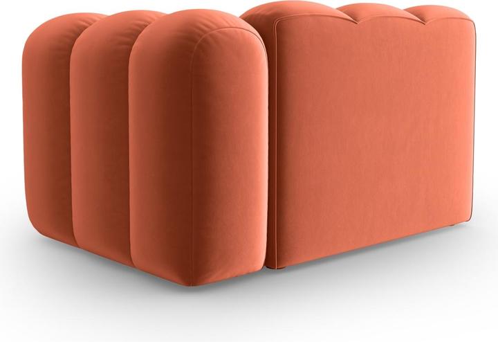 Actual product image Micadoni Velvet Modul Right, "Lupine", 1 Seat, 115x95x70Made in Europe (2 person sofa, 3-seater, 4-seater)