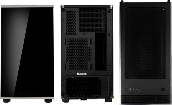 Produktbild Silverstone SST-LD01B Lucid Micro ATX Tower, TG (Mini-ITX, Mini-DTX)