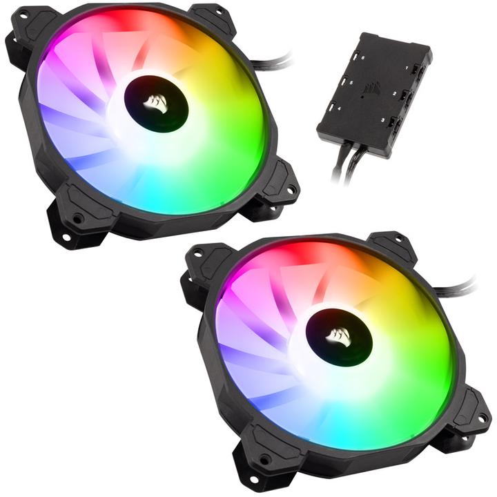 Image du produit Corsair SP140 RGB Elite double noeud C (140 mm, 2 x)