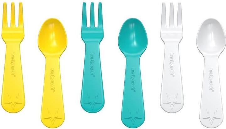 Image du produit Lunch Punch Set de 6 mini-couverts Jaune (3 pièce(s), Fourche)