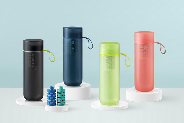 Image du produit Philips AWP2712RDR Fitness GoZero Bouteille d'eau avec filtre rouge (0.59 l)