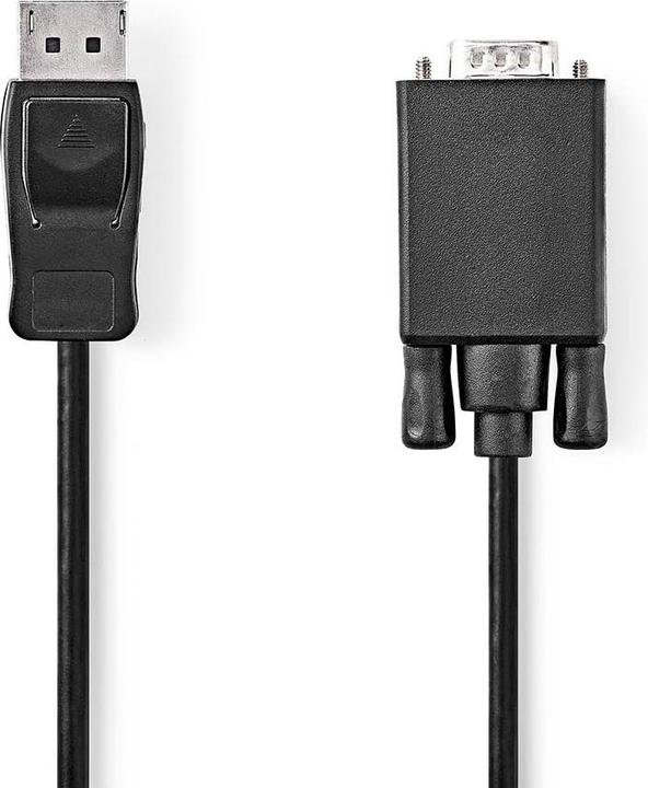 Actual product image Nedis This ® cable converts DisplayPort signals into VGA signals. Ideal for connecting dis (2 m, DisplayPort)