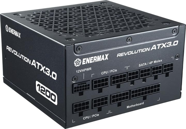Immagine prodotto Enermax REVOLUTION ATX3.0 Enthusiast Gaming Streaming ATX PSU 1000W 80Plus Gold PCIe 5.0 Ready Full- (1200 W)