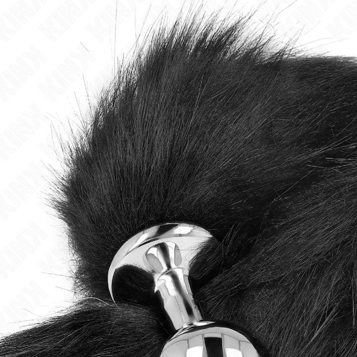 Produktbild Kink Anal Plug Grã–Sse M 8 X 3,5 cm Mit Kunststoffschwanz 40 cm Schwarz