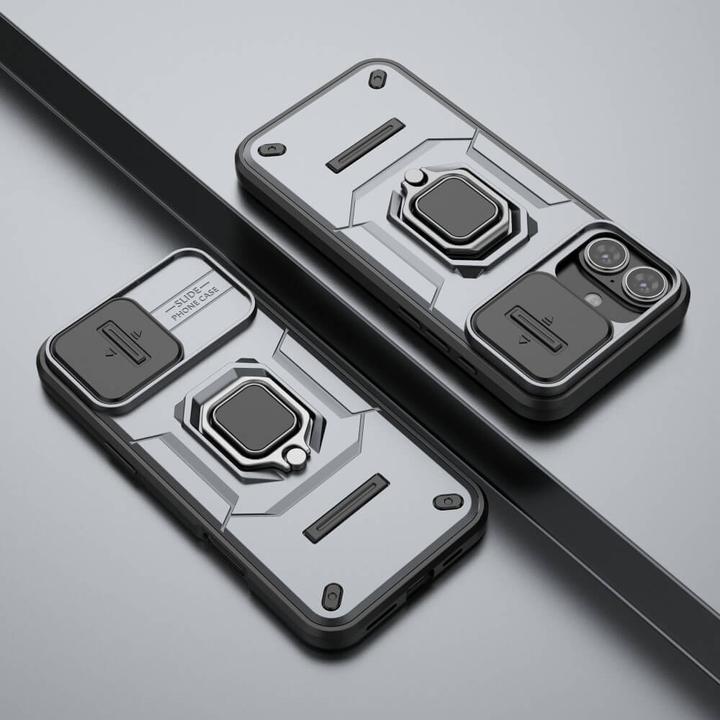 Actual product image Cover-Discount iPhone 16 Plus - Armor Case with kickstand (Apple iPhone 16 Plus)