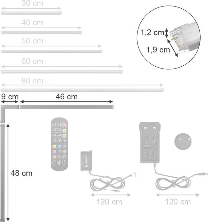 Produktbild Vicco LED Stripe (RGBW, 55 cm)