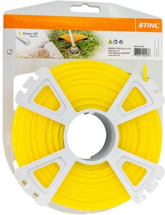 Produktbild Stihl 9302344 Mähfaden rund 3.0 mm x 53m, gelb (Rasentrimmer, Trimmerfaden + Fadenspule)