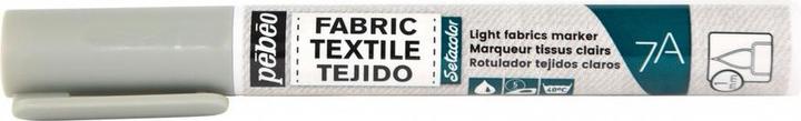 Immagine prodotto Pebeo 7A Pennarello per tessuti chiari Punta pennello 1mm (Grigio, 1 mm)
