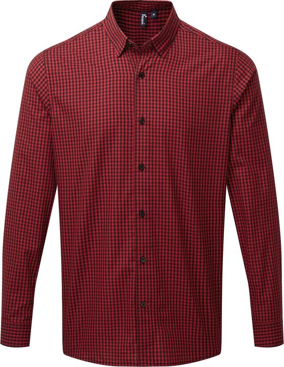 Actual product image Premier Mens Maxton Checked Long-Sleeved Shirt (XL)