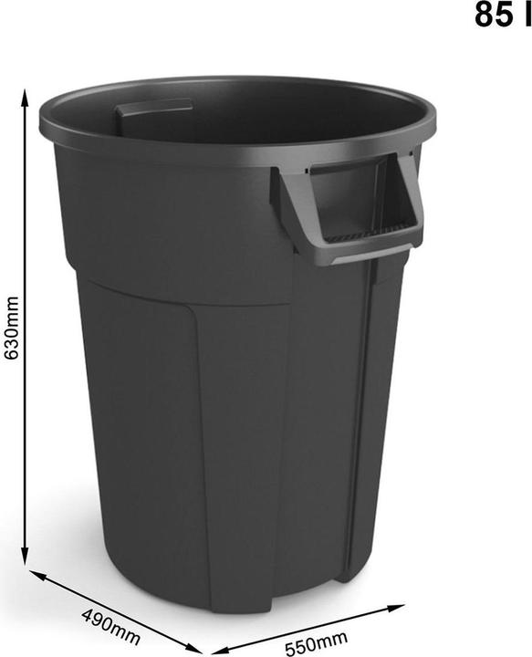 Actual product image Rotho TITAN waste garbage can (85 l)