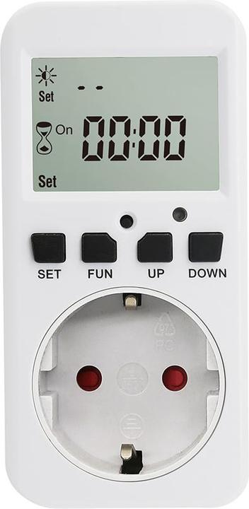 Actual product image Offgridtec Timer with twilight switch for 230V 50Hz max. 16A Schuko socket outlet