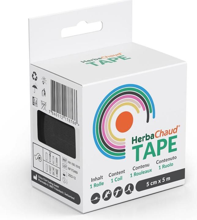Image du produit HerbaChaud Tape 5cmx5m noir (5 m)